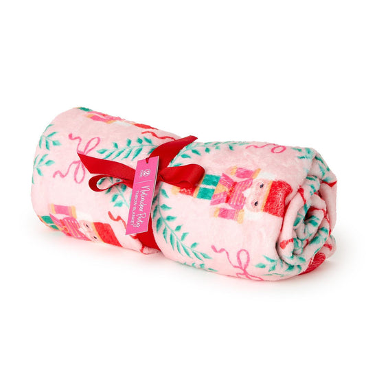 Pink Nutcracker Throw Blanket