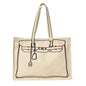 Tote de Luxe Cotton Canvas Tote with Sketch Bag Motif