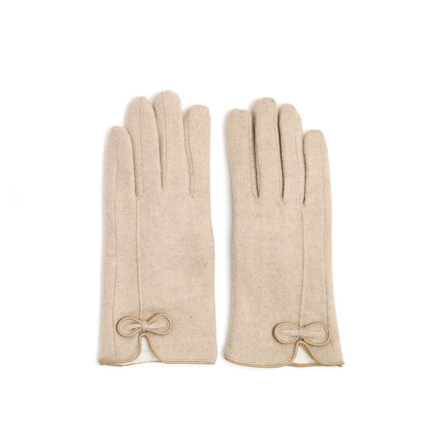 Haven Flannel Glove with Bow Detail and Fleece Lining