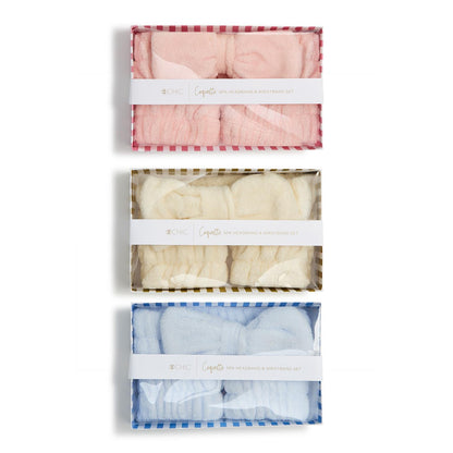 Head to Glow Spa Headband and Wristband Set