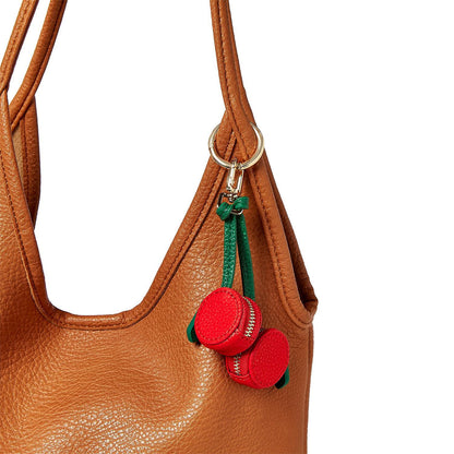 Fresh Fruit Bag Charm with Zip Around Coin Pouch