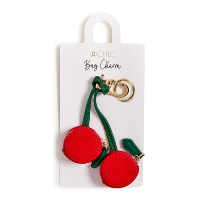 Fresh Fruit Bag Charm with Zip Around Coin Pouch