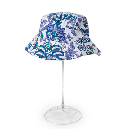 Coastal Cool Cotton Block Printed Reversible Sun Hat