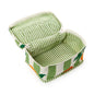 Orange Grove Cotton Block Printed Toiletry Train Case