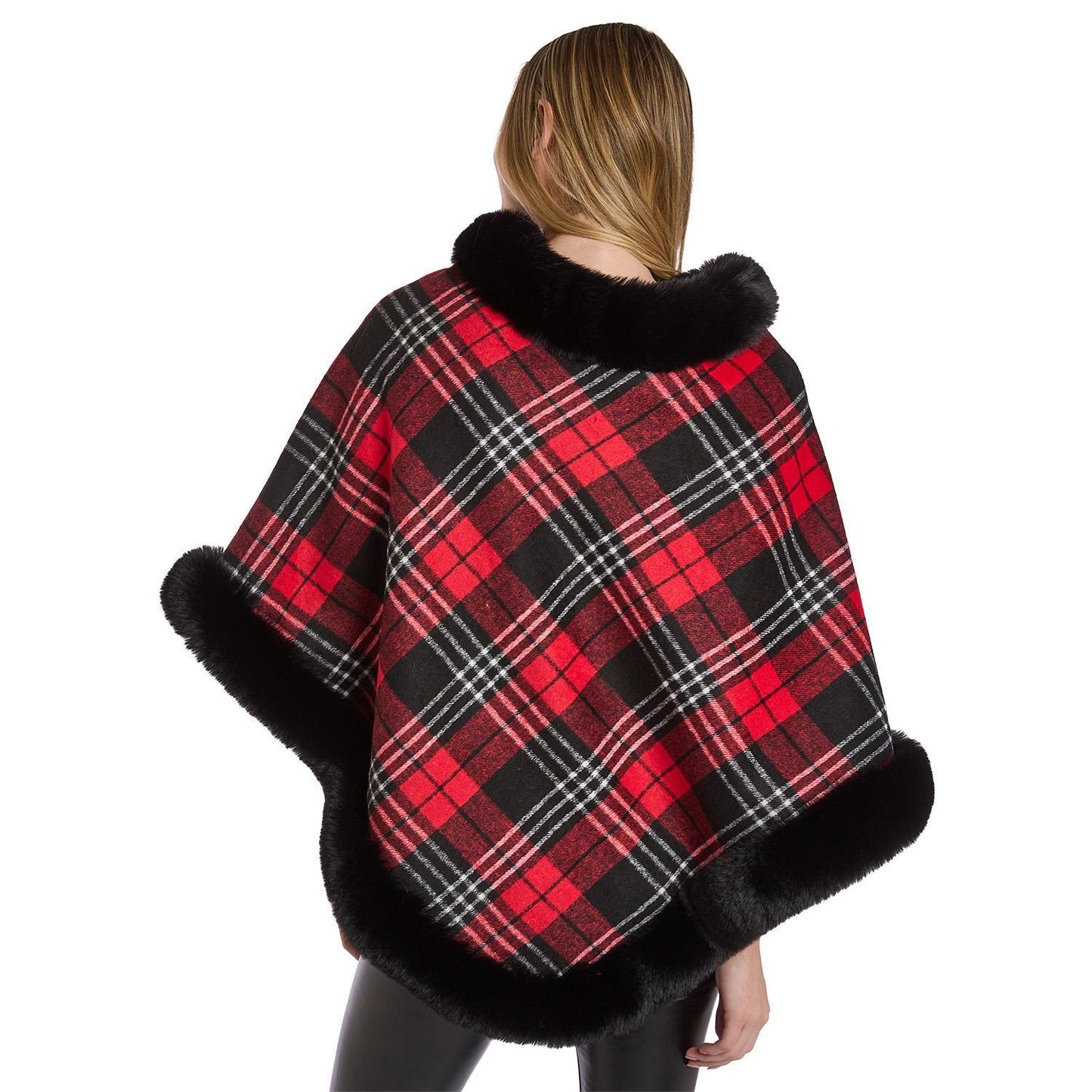 Plaid Poncho