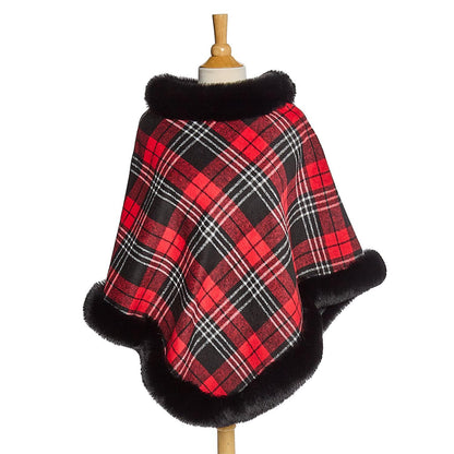 Plaid Poncho