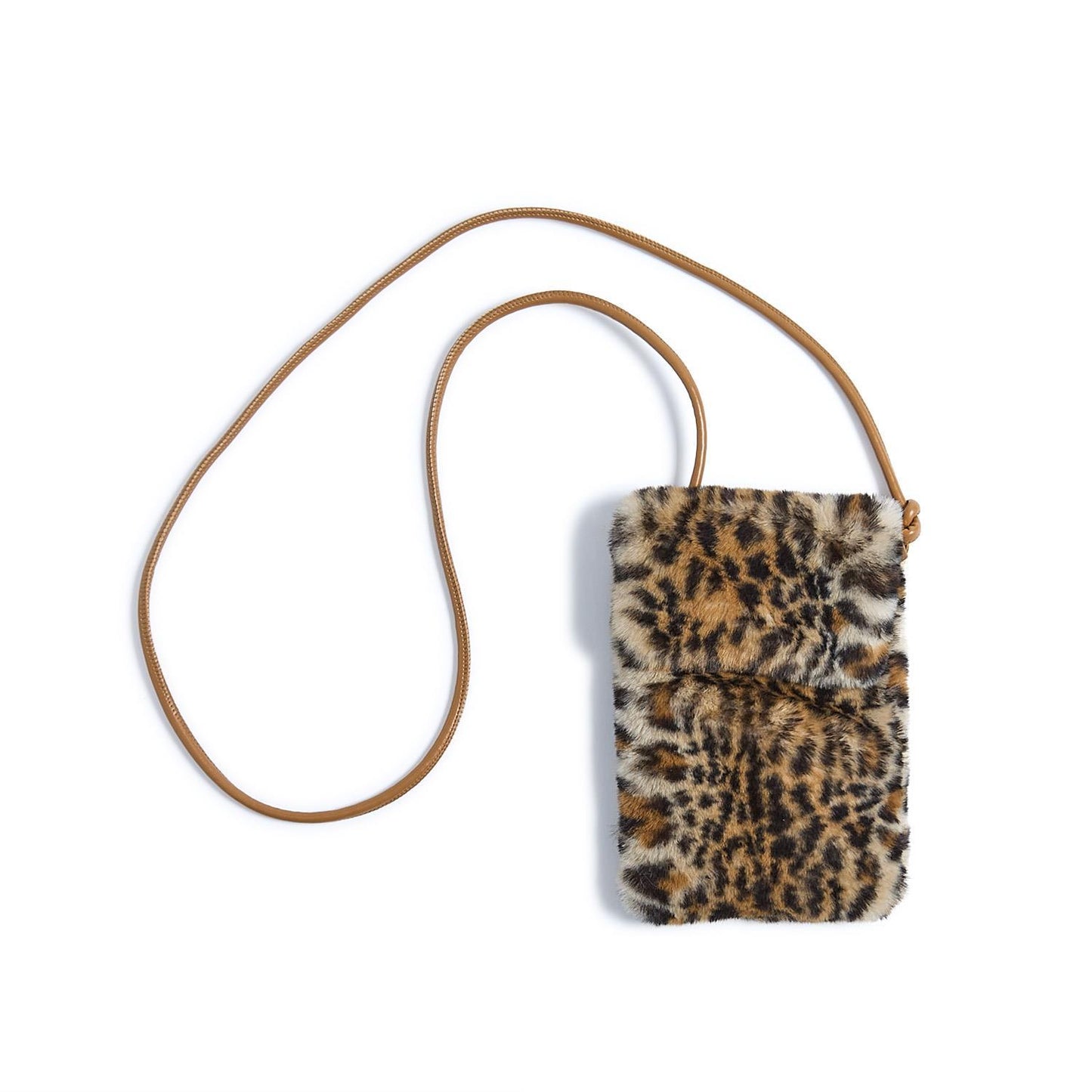 Plush Luxe Cross Body Bag with Fold Over Top and Snap Closure