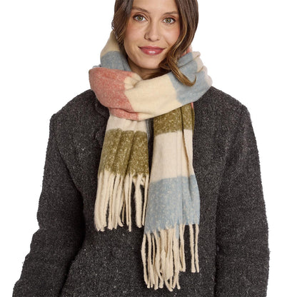 Soft Horizon Super Soft Scarf with Fringe Edges