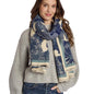 Studio Floral Motif Double Sided Softer than Cashmere Shawl