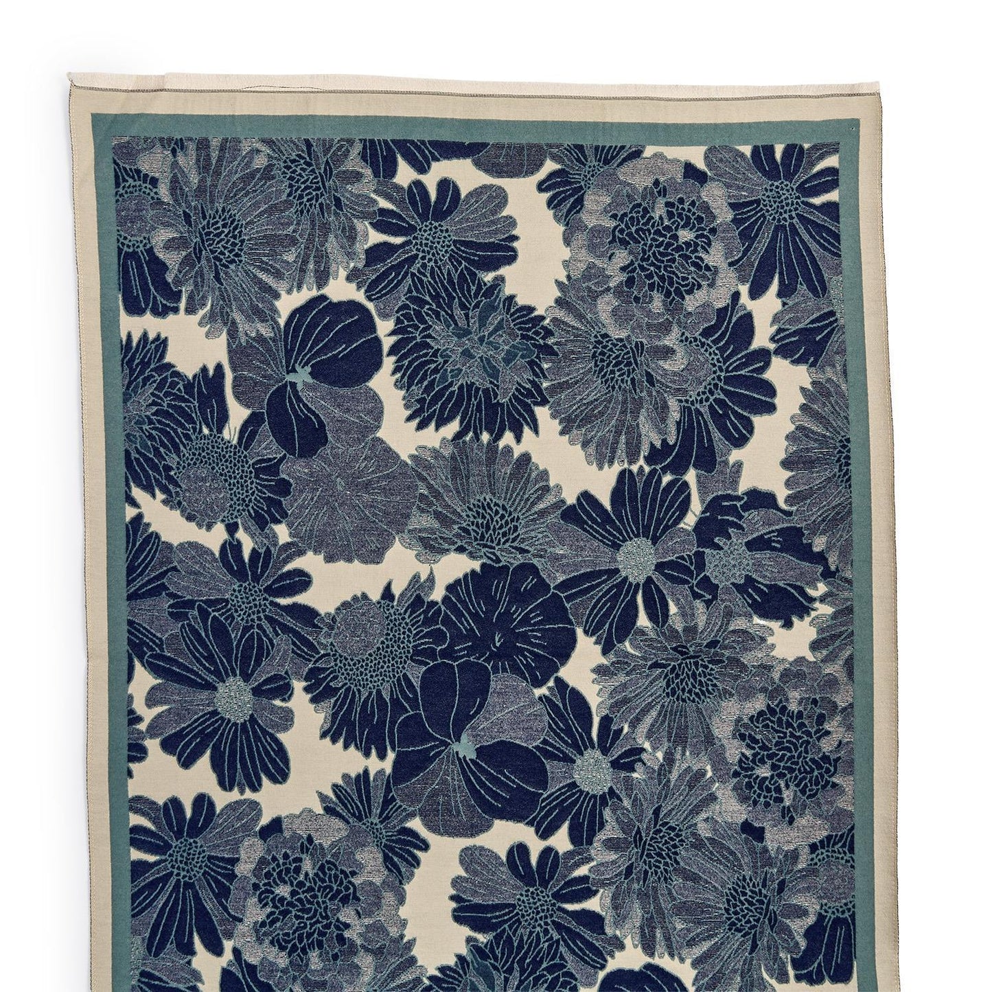 Studio Floral Motif Double Sided Softer than Cashmere Shawl