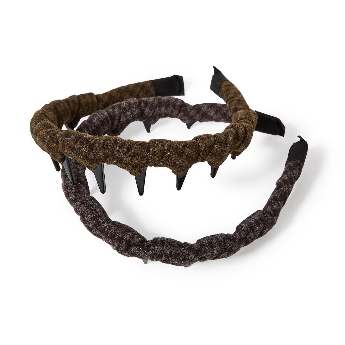 Plaid Hair Day Fabric Wrapped Zig Zag Headband