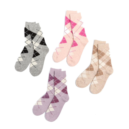 Argyle Crew Socks
