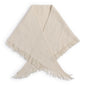Effortless Soft Wool Blend Triangle Shawl with Fringe Trim (*Two Colors*)