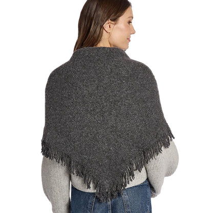 Effortless Soft Wool Blend Triangle Shawl with Fringe Trim (*Two Colors*)