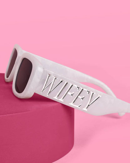 White Wifey Sunglasses
