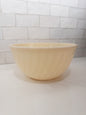Vintage Fire King 9" Ivory Swirl Pattern Milk Glass Mixing Bowl