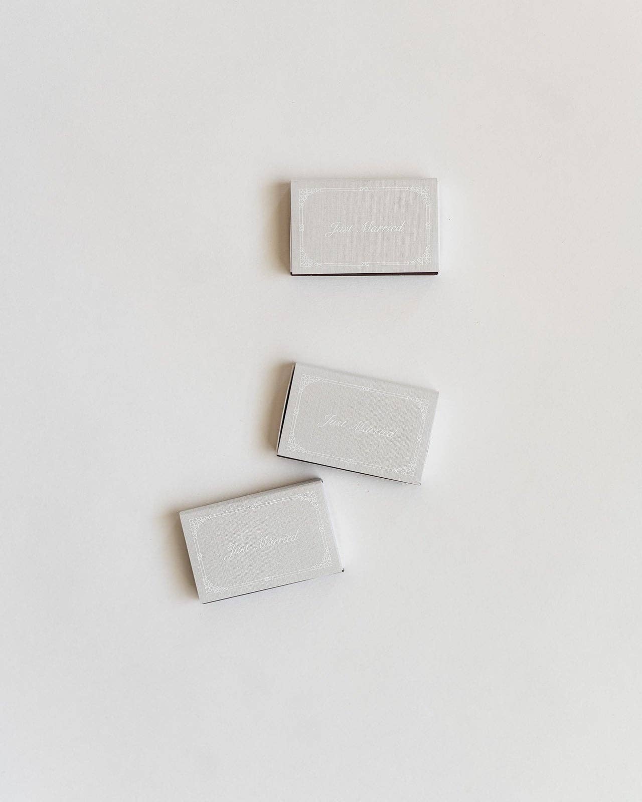 Just Married Matchbox (White)