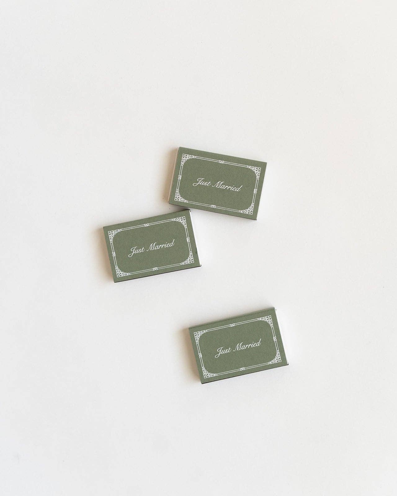 Just Married Matchbox (Sage)
