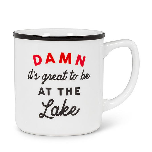 At The Lake Text Mug