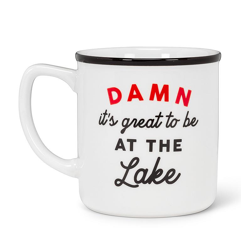 At The Lake Text Mug