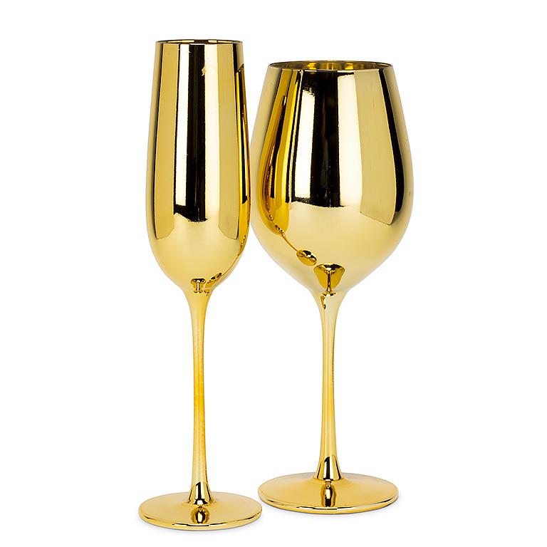 Gold Large Wine Glass