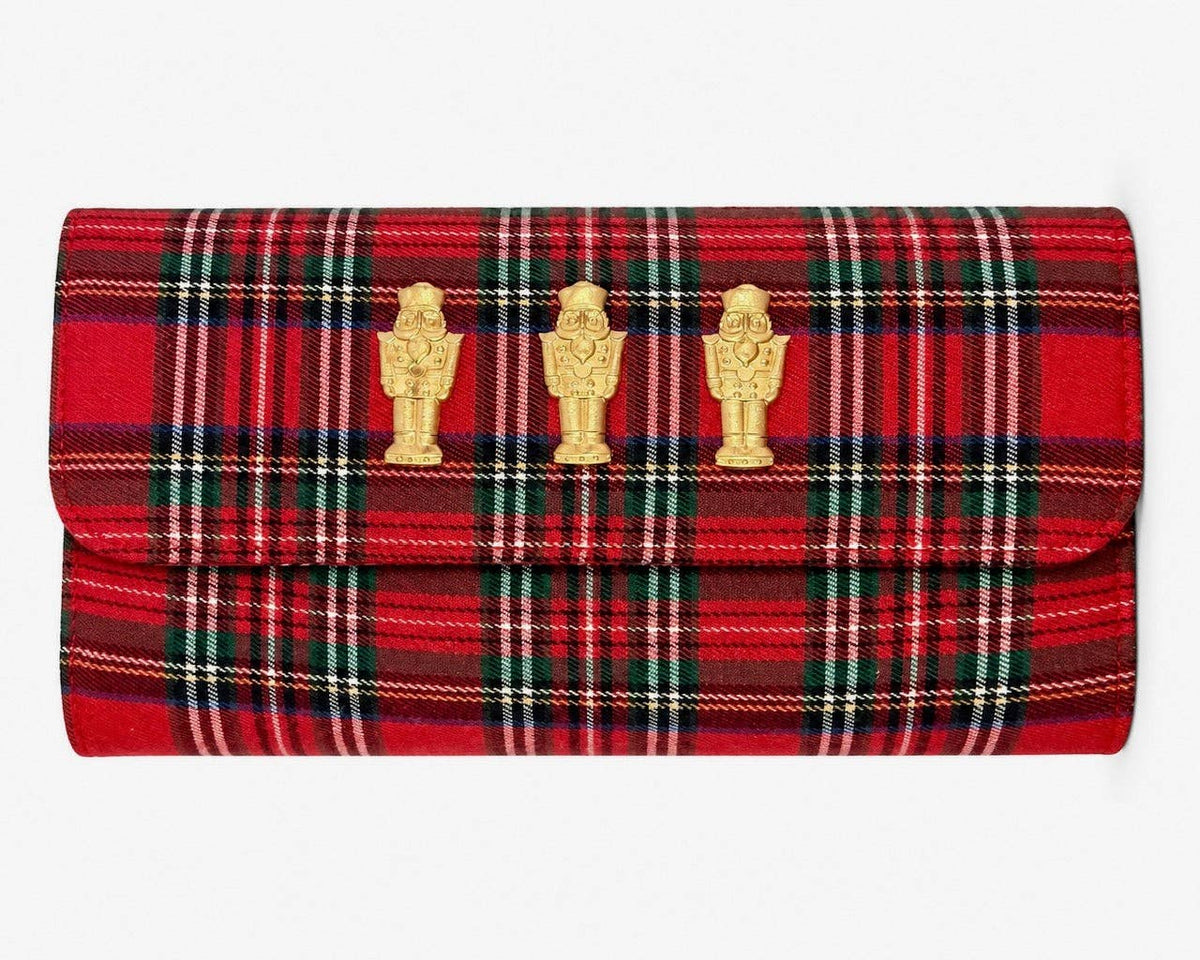 Red Plaid Avery Clutch
