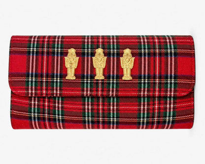 Red Plaid Avery Clutch