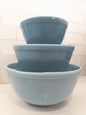 S/3, Vintage Pyrex Delphi Nesting Mixing Bowl