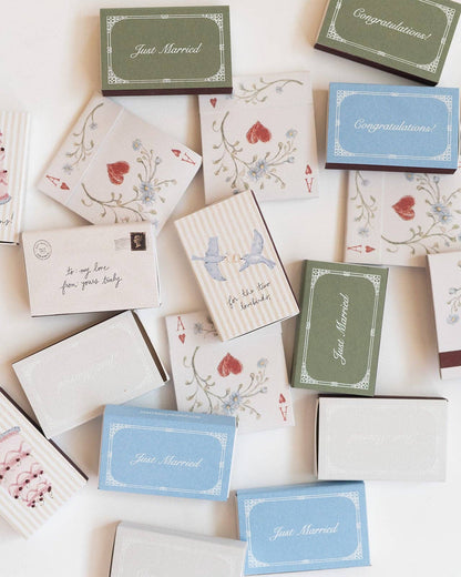Wedding Lovebirds Matchbox