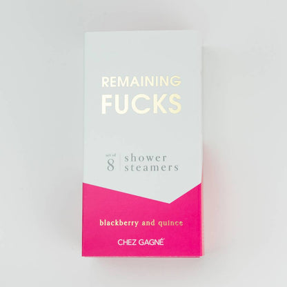Remaining Fucks Shower Steamers, Blackberry Quince