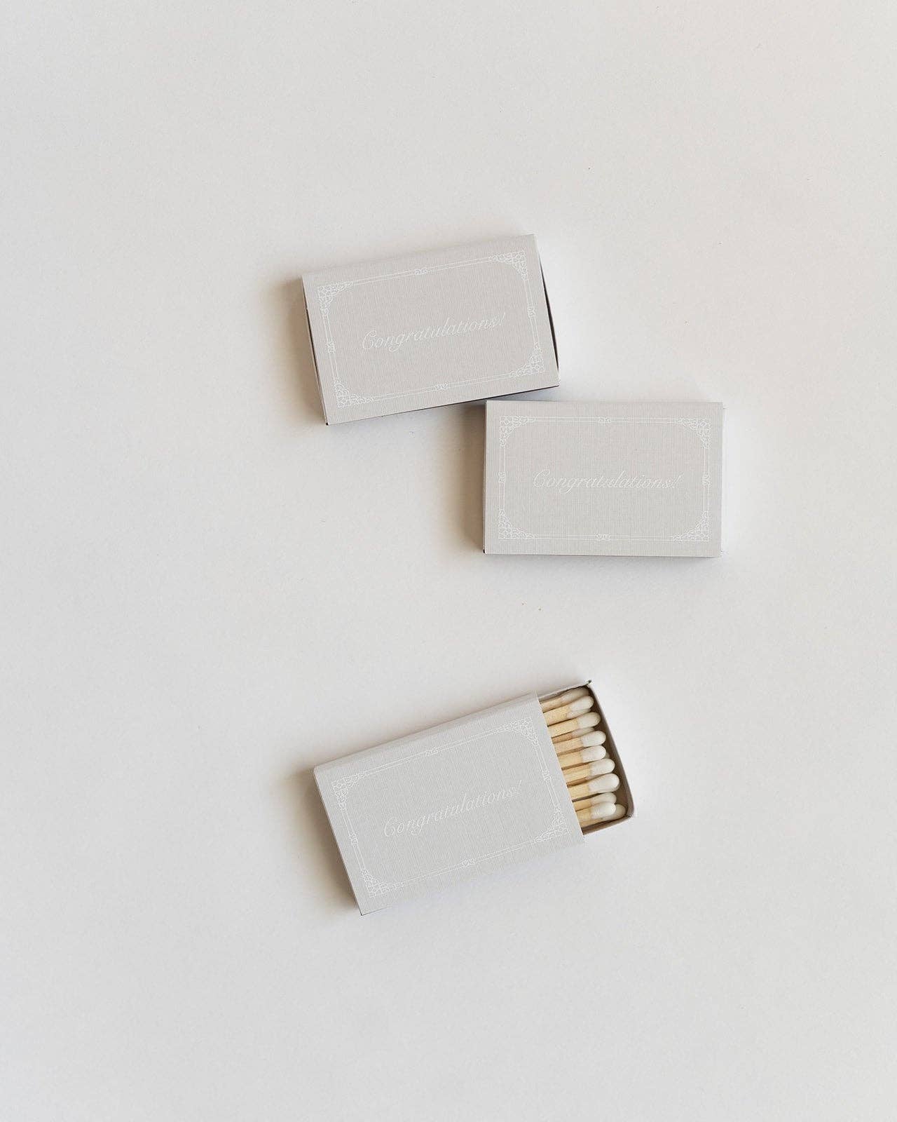 Just Married Matchbox (White)
