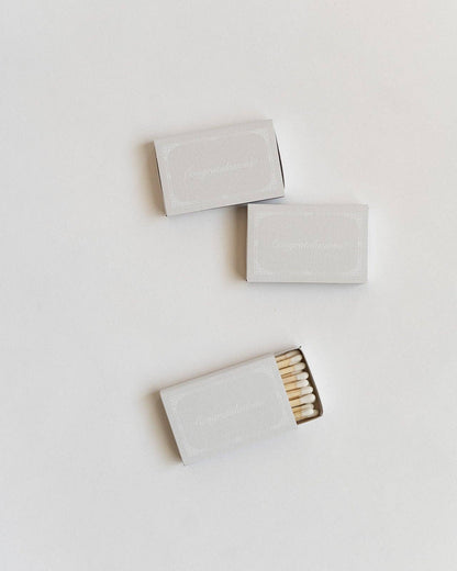 Just Married Matchbox (White)