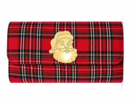 Red Plaid Avery Clutch