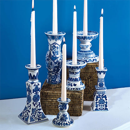 Canton Collection Blue and White Candleholder  (*Multiple Styles*)