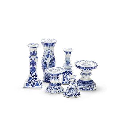 Canton Collection Blue and White Candleholder  (*Multiple Styles*)