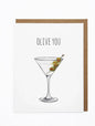 Olive You Hand Illustrated Love Card