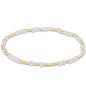 enewton Hope Unwritten Pearl 3mm Beaded Bracelet shown flat on a plain white background