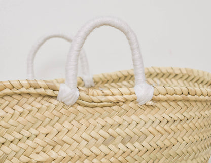 'Bride' Straw Tote with Pom-Poms for Weddings