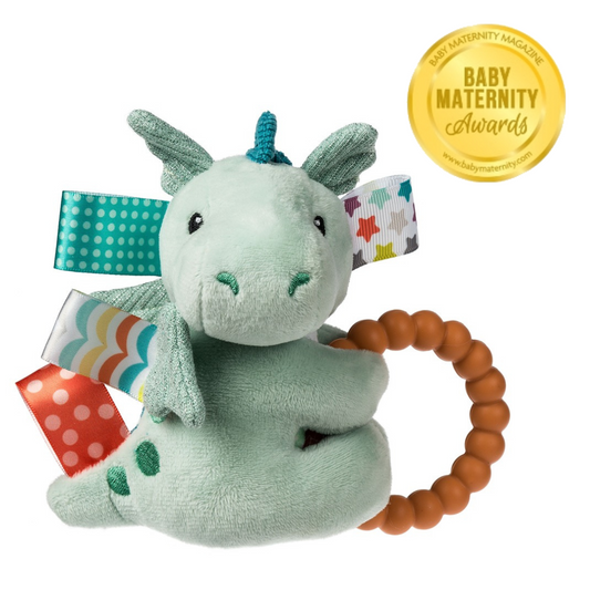 Taggies Drax Dragon Teether Rattle – 6″