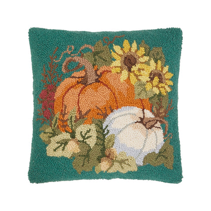 Orange & White Pumpkin Hook Pillow