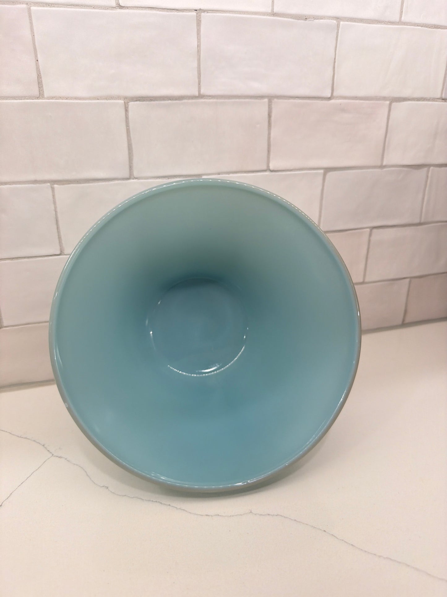 Vintage Fire King Delphite Blue Ovenware Splash-Proof Mixing Bowl