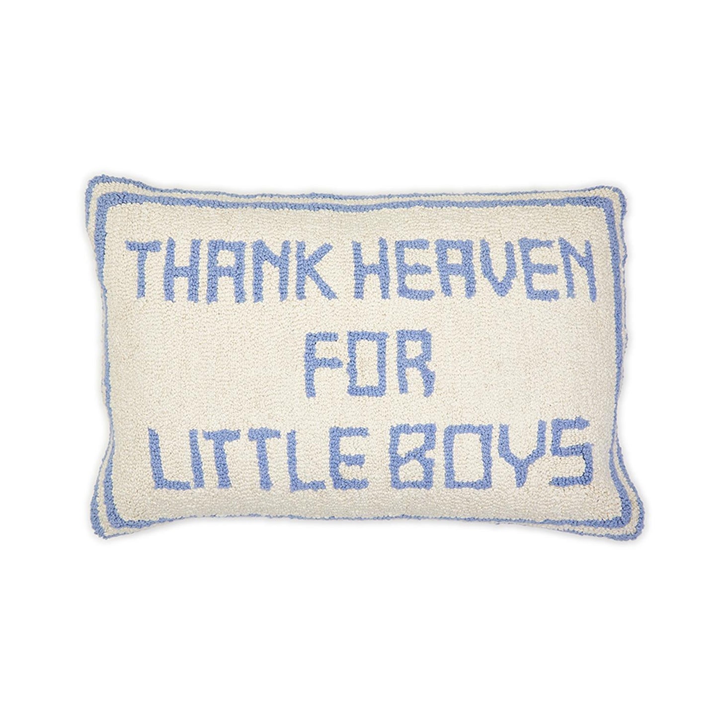 Thank Heaven Punch Embroidery Decorative Throw Pillow (*Two Styles*)