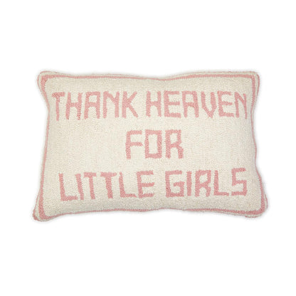 Thank Heaven Punch Embroidery Decorative Throw Pillow (*Two Styles*)