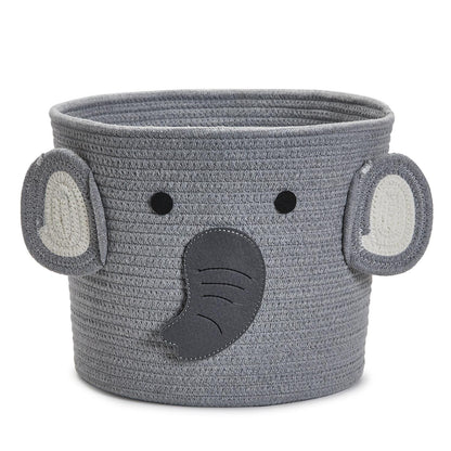 Animal Hand-Crafted Rope Baskets with Applique