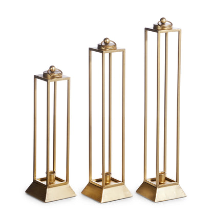 Tabletop Gold Lanterns for Taper Candles (* Multiple Sizes*)