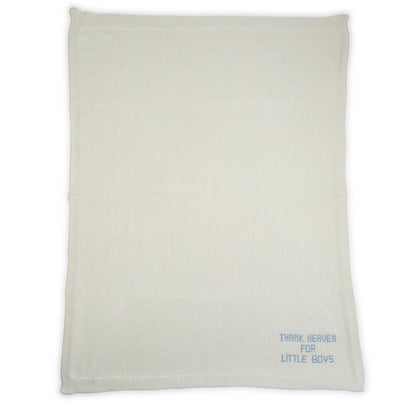 Thank Heaven 30" x 40" Soft Knit Blanket with Embroidery (*Two Colors*)