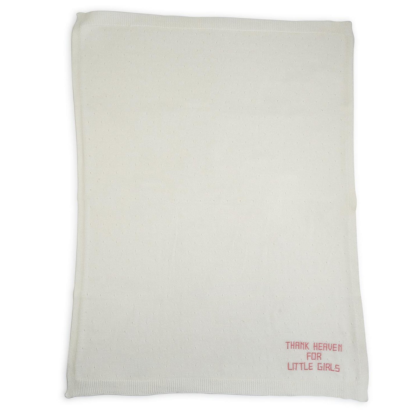 Thank Heaven 30" x 40" Soft Knit Blanket with Embroidery (*Two Colors*)