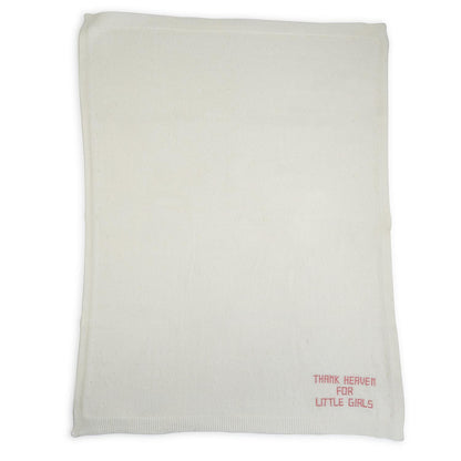 Thank Heaven 30" x 40" Soft Knit Blanket with Embroidery (*Two Colors*)