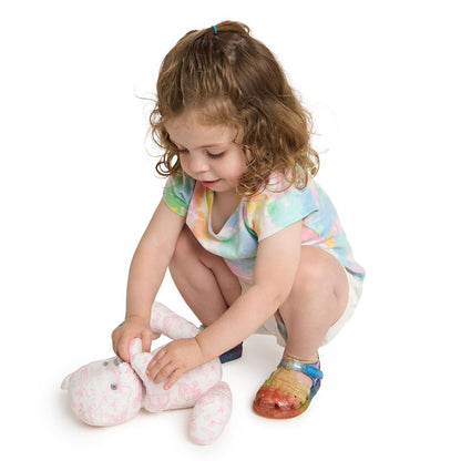 Animal Toile Pattern Stuffed Teddy Bear with Movable Arms and Legs