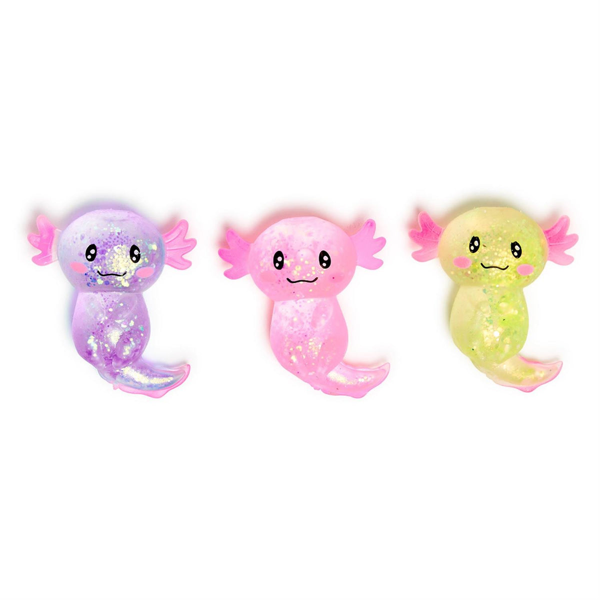 Squishy Glitter Axolotl Toy